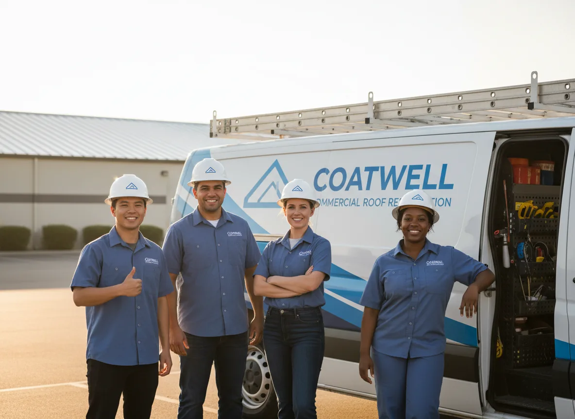 Commercial roof coating company in Leeds, MA
